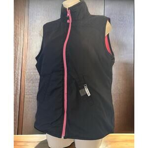 Pink Black ac-tiv-ology Reversible Vest Barbiecore Fits a Sm-Md See Dim. Pics